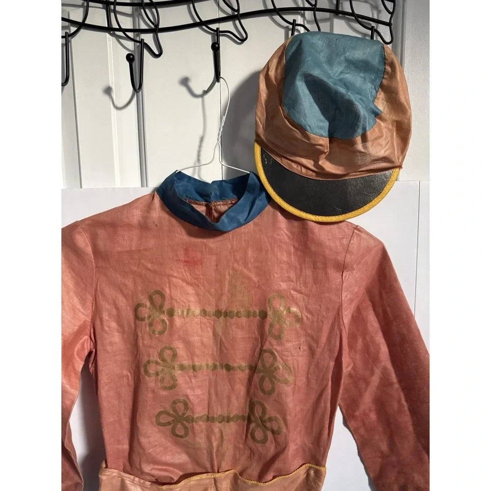 Vintage 1920s / 1930s HALLOWEEN Dutch boy Soldier  Costume with hat